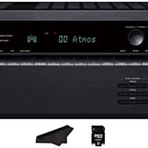 Onkyo TX-NR6050+ 7.2 Channel Network Home Theater | Smart AV Receiver | 8K/60, 4K/120Hz | 90W | HDR | VRR | DTS | Dolby Atmos | ALLM | QFT | Includes Kwalicable Micro SD Card & Cleaning Cloth, Black