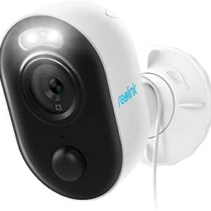 Outdoor Security Camera with Spotlight, Reolink Lumus 1080P HD Plug-in WiFi Camera for Home Security System, PIR Motion Detection, Two-Way Talk and Siren Alarm, Waterproof, Cloud/Micro SD Card Storage