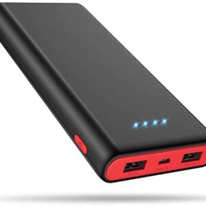 Portable Charger Power Bank 25800mAh, Ultra-High Capacity Fast Phone Charging with Newest Intelligent Controlling IC, 2 USB Port External Cell Phone Battery Pack Compatible with iPhone,Android etc