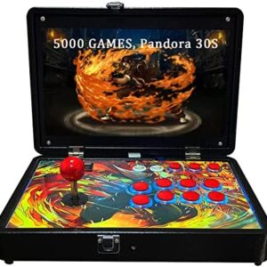RegiisJoy Portable 5000 in 1 Pandoras Box 30S 3D Arcade Game Console, 14-inch Screen Retro Video Game Machine with Search/Hide/Save/Load/Pause Function