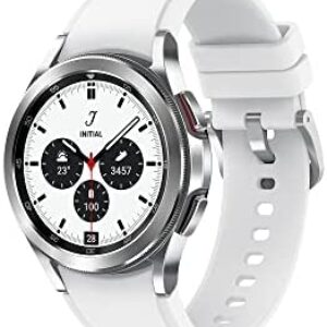SAMSUNG Galaxy Watch 4 Classic 46mm Smartwatch with ECG Monitor Tracker for Health, Fitness, Running, Sleep Cycles, GPS Fall Detection, Bluetooth, US Version, Silver
