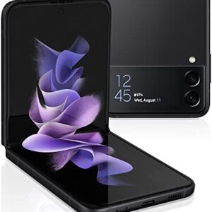 SAMSUNG Galaxy Z Flip 3 5G Cell Phone, Factory Unlocked Android Smartphone, 128GB, Flex Mode, Super Steady Camera, Ultra Compact, US Version, Phantom Black