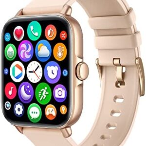 Smart Watch (Answer/Make Call), 1.7″ Smartwatch Fitness Tracker for Android and iOS Phones with Heart Rate Sleep Tracking, 28 Sport Modes, Blood Oxygen, Ai Voice Control,Fitness Watch for Women Men