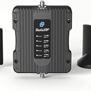 SolidRF MobileForce 4G Cell Phone Signal Booster 3G 4G LTE Cell Phone Booster Mobile Phone Signal Booster Cell Signal Amplifier Repeater For Car All Carriers