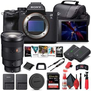 Sony Alpha a7S III Mirrorless Digital Camera (Body Only) (ILCE7SM3/B) + Sony FE 24-70mm Lens + 64GB Memory Card + NP-FZ-100 Battery + Corel Photo Software + Case + External Charger + More (Renewed)