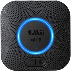 [Upgraded] 1Mii B06 Plus Bluetooth Receiver, HiFi Wireless Audio Adapter, Bluetooth 5.0 Receiver with 3D Surround aptX Low Latency for Home Music Streaming Stereo System