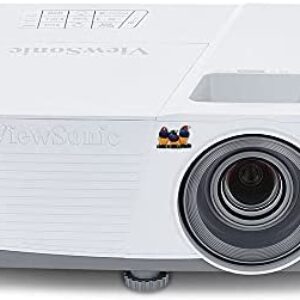 ViewSonic 3800 Lumens SVGA High Brightness Projector for Home and Office with HDMI Vertical Keystone (PA503S) White/gray
