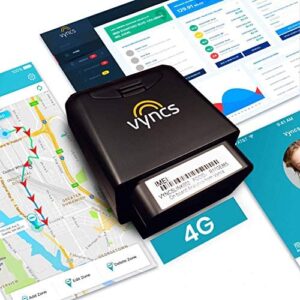 Vyncs – GPS Tracker for Vehicles 4G LTE, No Monthly Fee, Vehicle Location, Trip History, Driving Alerts, GeoFence, Fuel Economy, OBD Fault Codes, USA-Developed, Family or Fleets.
