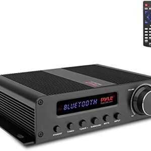 Wireless Bluetooth Home Audio Amplifier – 100W 5 Channel Home Theater Power Stereo Receiver, Surround Sound w/ HDMI, AUX, FM Antenna, Subwoofer Speaker Input, 12V Adapter – Pyle PFA540BT