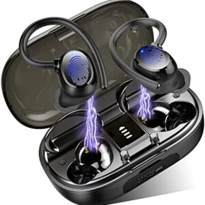 Wireless Earbud, Sport Bluetooth 5.1 Headphones Wireless Earphones in Ear Noise Cancelling Bluetooth Earbud with Mic, IP7 Waterproof 48H Deep Bass Sports Earhooks Headset for Running Gym[2022 New]