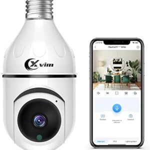 XVIM 3MP Home Security Camera, 2.4Ghz WiFi Bullet Camera, Indoor Security Camera, Night Vision and Motion Detection, 2 Way Audio