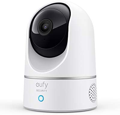 eufy Security Solo IndoorCam P24, 2K, Pan & Tilt, Indoor Security Camera, Wi-Fi Plug-in Camera, Human & Pet AI, Voice Assistant Compatibility, Night Vision, Motion Tracking, HomeBase not Compatible