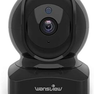 wansview Wireless Security Camera, IP Camera 1080P HD, WiFi Home Indoor Camera for Baby/Pet/Nanny, Motion Detection, 2 Way Audio Night Vision, Works with Alexa, with TF Card Slot and Cloud