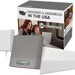 weBoost Destination RV – Cell Phone Signal Booster for Stationary Use | Boosts 5G & 4G LTE for All U.S. & Canadian Carriers – Verizon, AT&T, T-Mobile, more | Made in the U.S. | FCC Approved (470159)