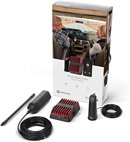 weBoost Drive Reach RV - Cell Phone Signal Booster kit | Boosts 4G LTE & 5G for All U.S. Carriers - Verizon, AT&T, T-Mobile & more | Made in the U.S. | FCC Approved (model 470354)