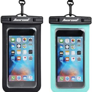 Universal Waterproof Case,Hiearcool Waterproof Phone Pouch Compatible for iPhone 13 12 11 Pro Max XS Max Samsung Galaxy s10 Google Up to 7.0″, IPX8 Cellphone Dry Bag for Vacation-2 Pack