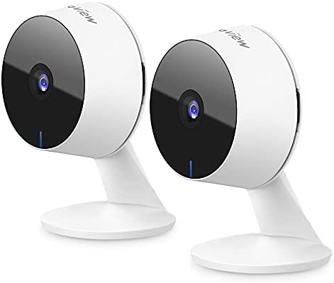 LaView Home Security Camera HD 1080P(2 Pack) Motion Detection,Include 2 SD Cards,Two-Way Audio,Night Vision,WiFi Indoor Surveillance Wired for Baby/pet,Alexa and Google,Cloud Service (US Server)