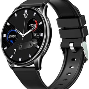 Smart Watch Compatible with Android iOS Phones Round Screen Fitness Tracker with Heart Rate Blood Pressure Monitor Smart Watches for Women Men