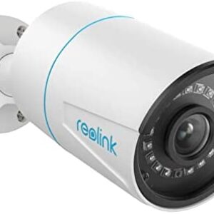 REOLINK Security IP Camera Outdoor, 5MP Home Surveillance Outdoor Indoor PoE Camera, Human/Vehicle Detection, 100Ft IR Night Vision, Work with Smart Home, Up to 256GB Micro SD Card, RLC-510A