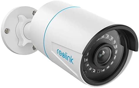REOLINK Security IP Camera Outdoor, 5MP Home Surveillance Outdoor Indoor PoE Camera, Human/Vehicle Detection, 100Ft IR Night Vision, Work with Smart Home, Up to 256GB Micro SD Card, RLC-510A