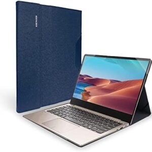 Shellman Case Cover for Lenovo 16 Inch Yoga 7i 2 in 1 / Yoga 16s 2022 / IdeaPad Slim 7 Pro Laptop Accessories,PU Leather Protective Hard Shell Case,S016-Blue
