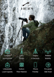 Tripodception: The Heipi travel tripod includes a second mini tripod built into its legs: Digital Photography Review